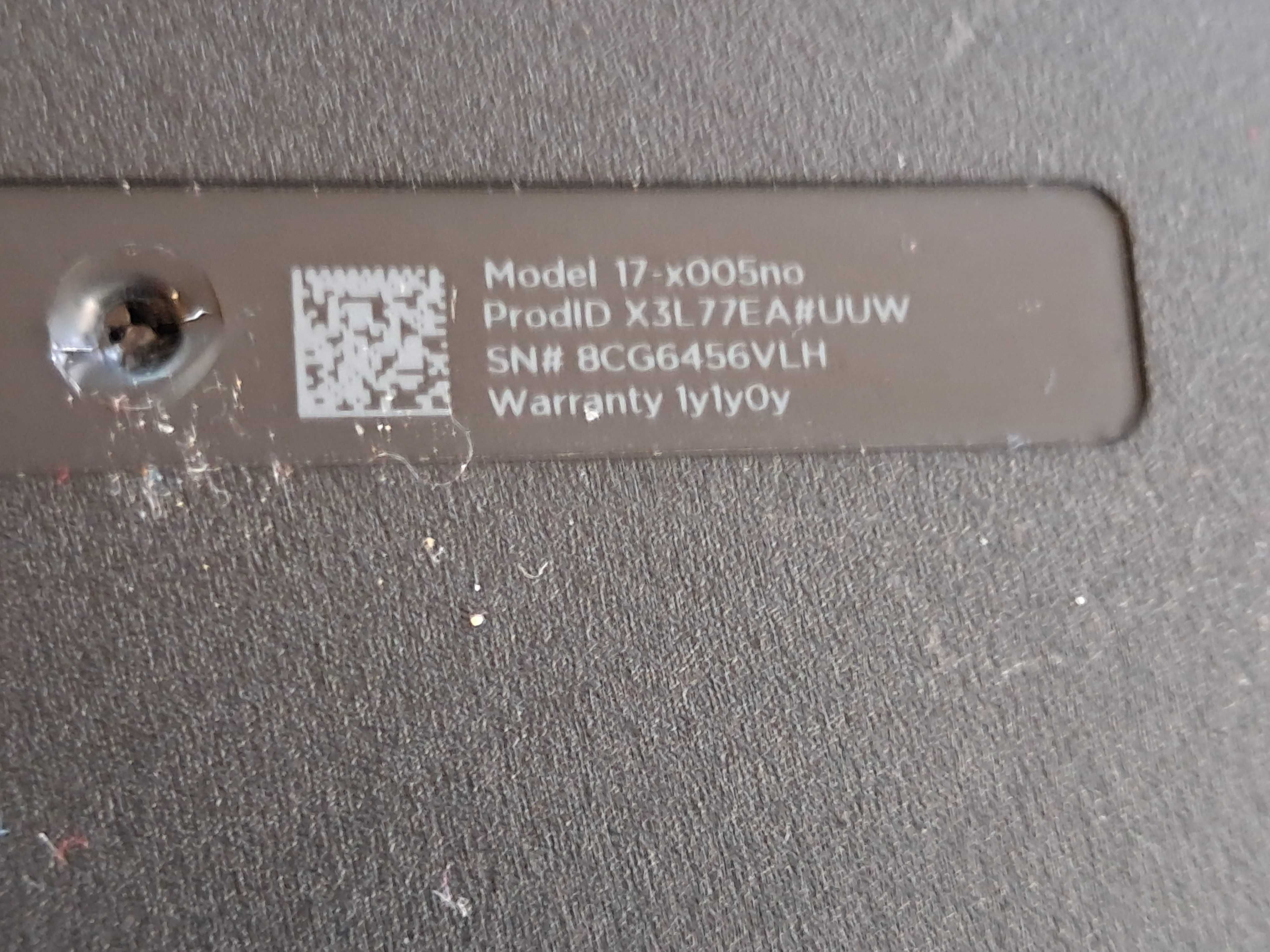 Laptop HP 17 cali DVD