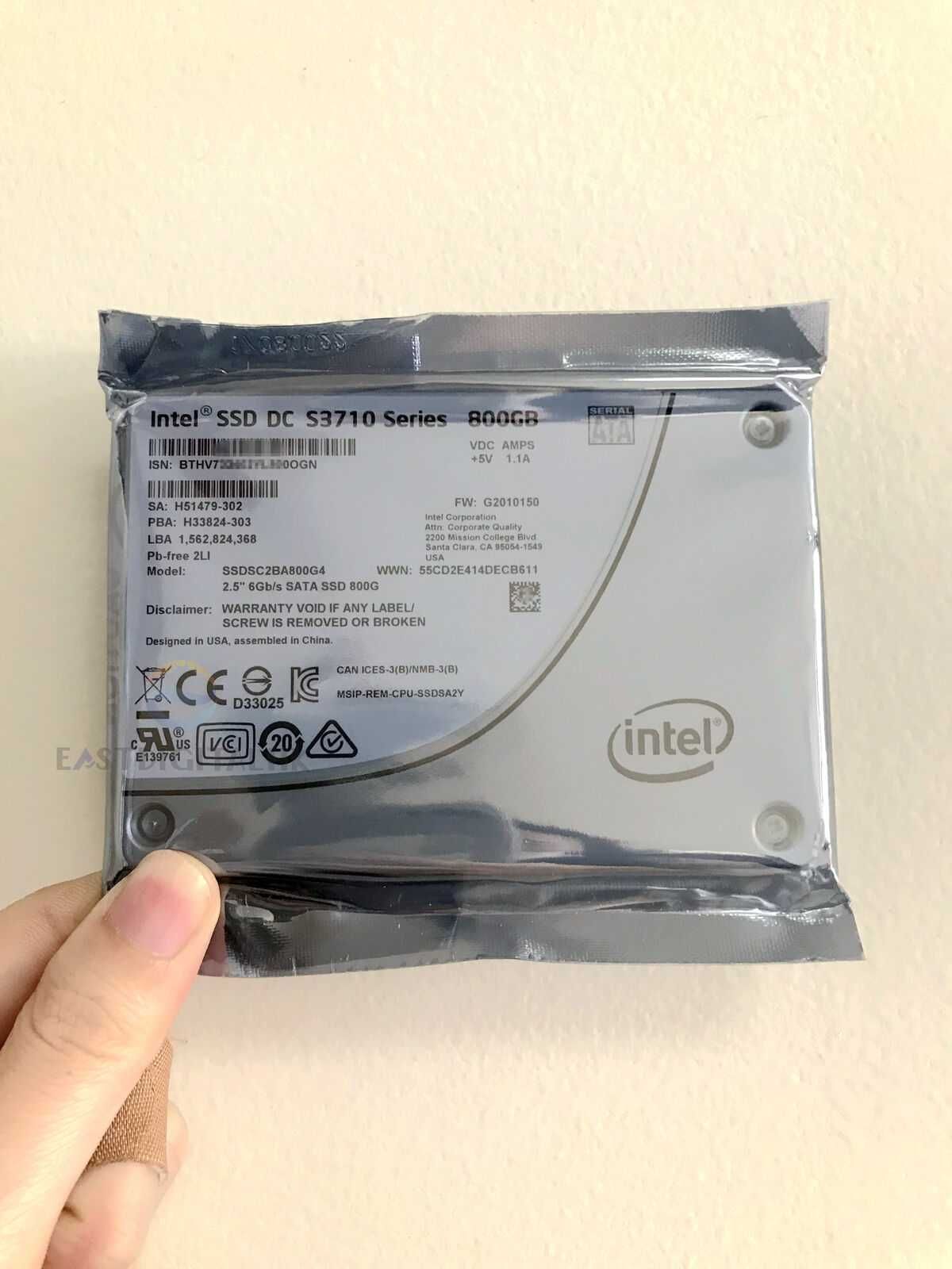 Серверный SSD накопитель 800GB Intel SSD DC S3710 SSDSC2BA800G401