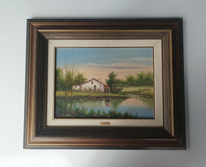 Quadro Vintage 51x42 cm em Madeira.