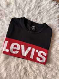 Tshirt damski levi’s czsrny z napisem premium marka xs s 34 36