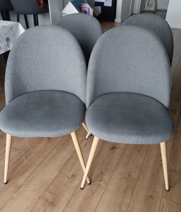 Krzesło KOKKEDAL szary/dąb JYSK