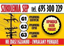 KURS SEP - zdobądź uprawnienia - G1/G2/G3 - Zapisy