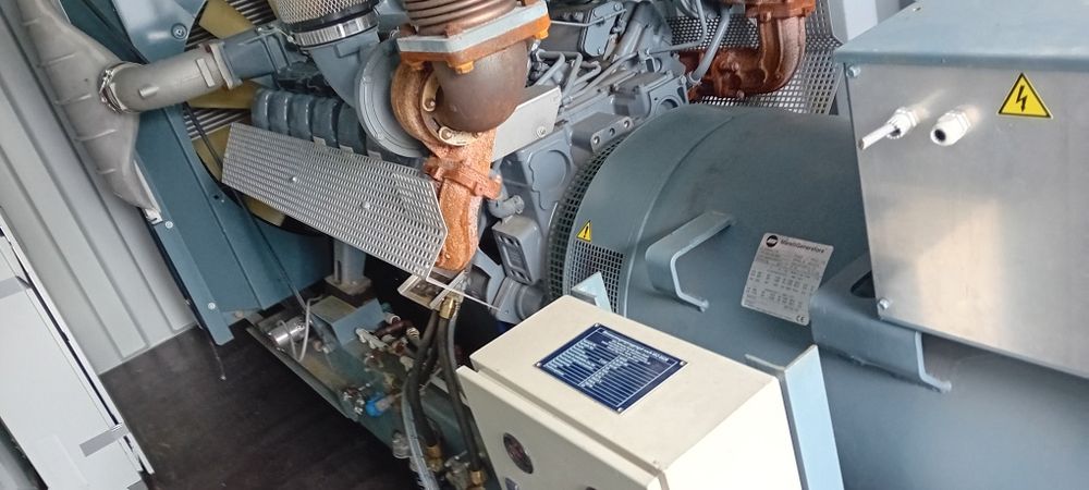 Agregat Prądotwórczy MAN Diesel 640 kw 700 800 kva 29 mth stan fabrycz