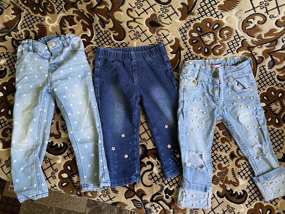 Маечки джинсы кофточки на девочку 1/2 года