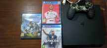 PS4 Slim 1TB,3 jogos e um comando, posso abaixar o preço!