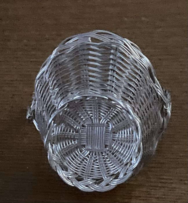 Cesta em prata Portuguesa contrastada