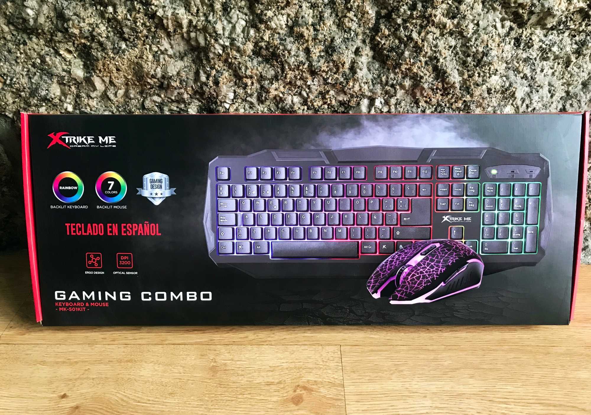 Conjunto Gaming / Kit Gaming - Teclado e rato Gaming - Novo