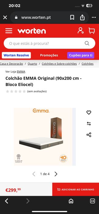 Colchão ema como novo usado um mês