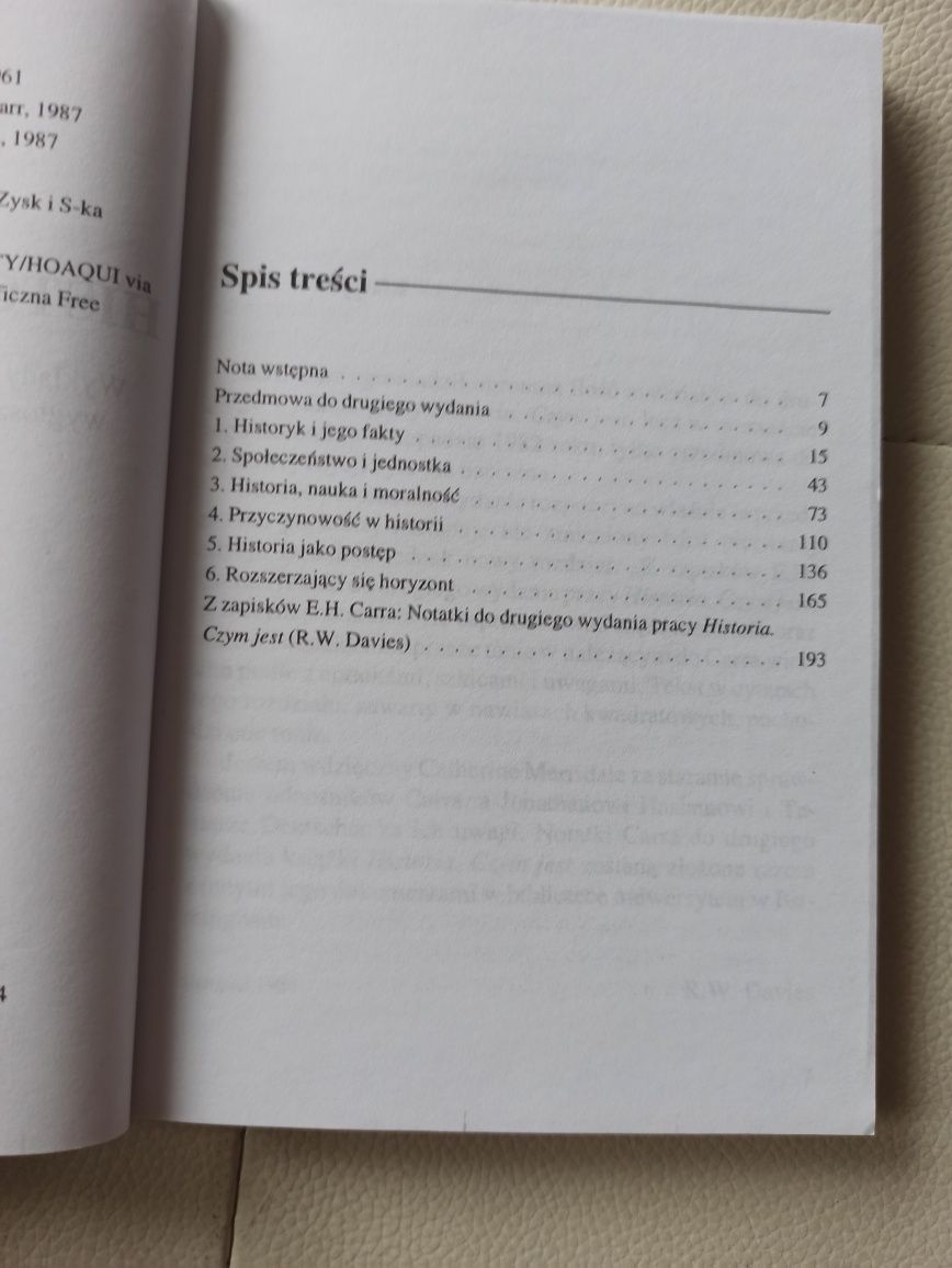 Carr Historia, czym jest wykłady