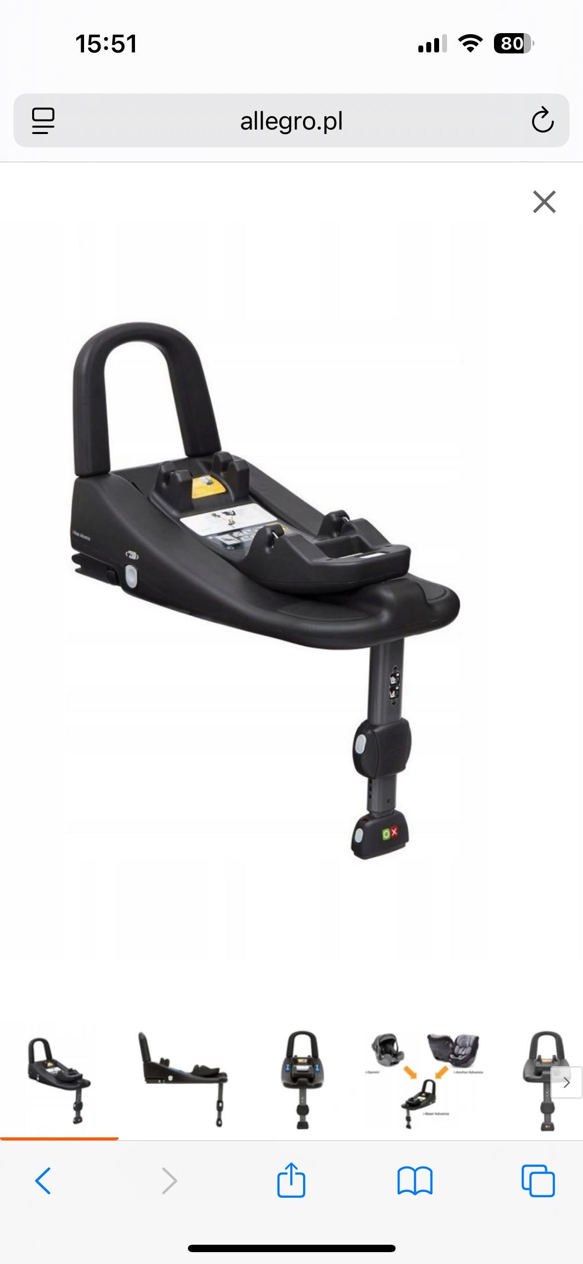 Fotelik samochodowy 0-13kg joie