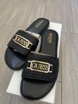Шльопанці Guess, оригінал. Шльопки жіночі, чорні. Розмір в наявн 8