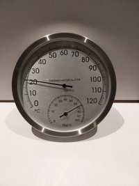 Termometr z higrometrem INOX do sauny elegancki estetyczny sauna