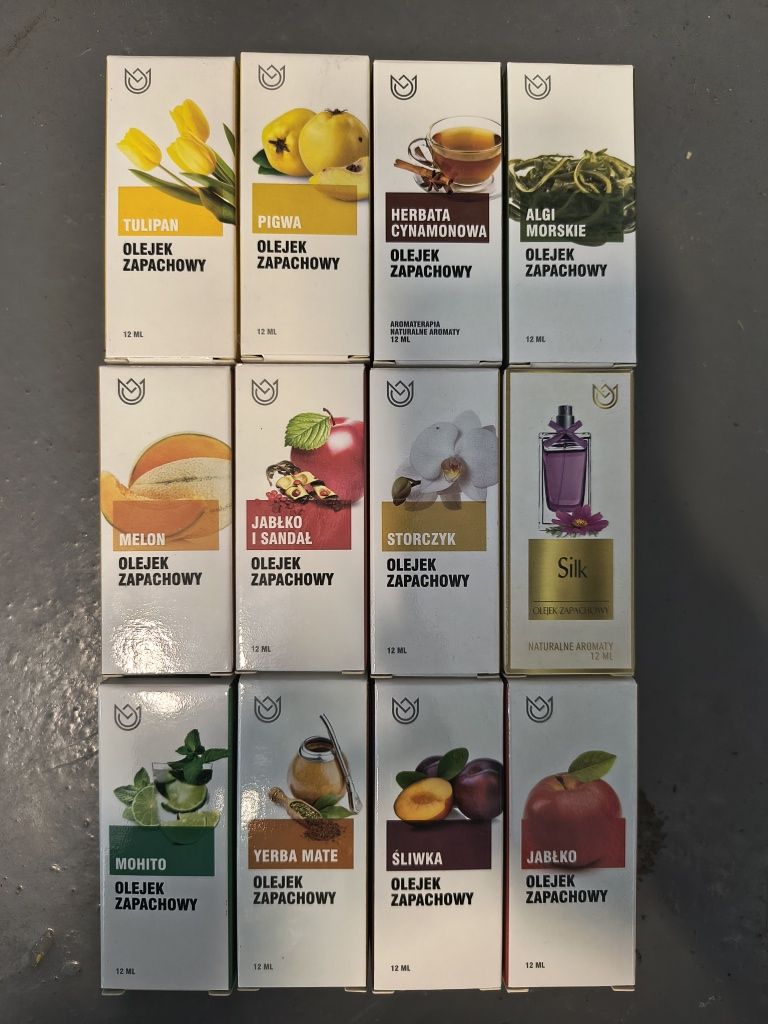 121x Olejek zapachowy eteryczny mix zapachów 121szt Naturalne Aromaty