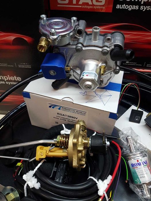 Повний комплект ГБО 4 покоління, Газова установка. Редуктор, форсунки