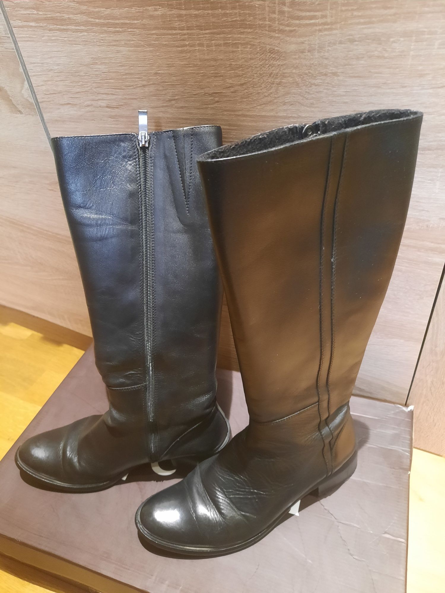 Skórzane kozaki Nessi