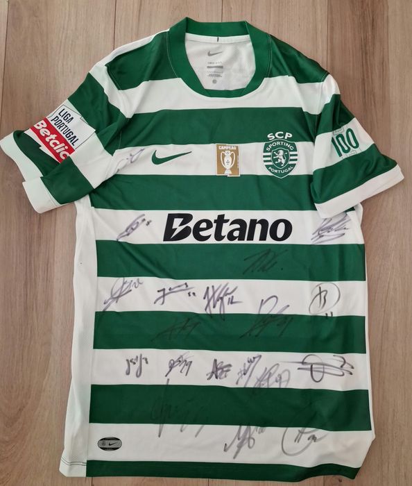 Camisola Sporting CP 25.26 Hjulmand autógrafada