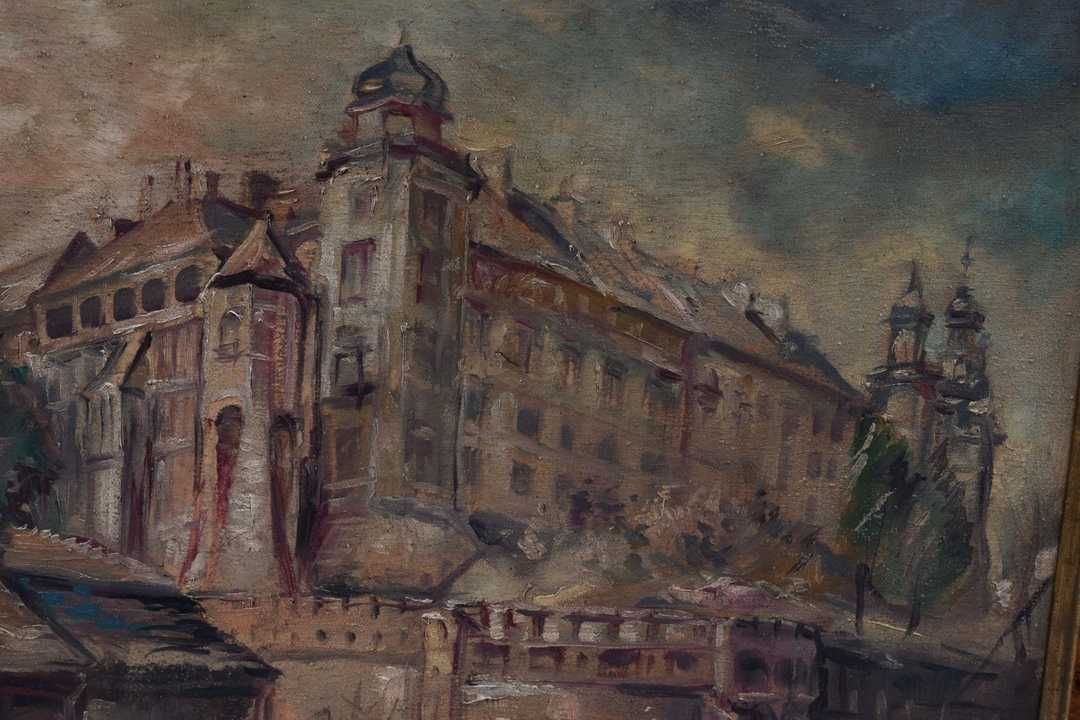 J. Fałat - Katedra na Wawelu - Kraków - Stary OBRAZ