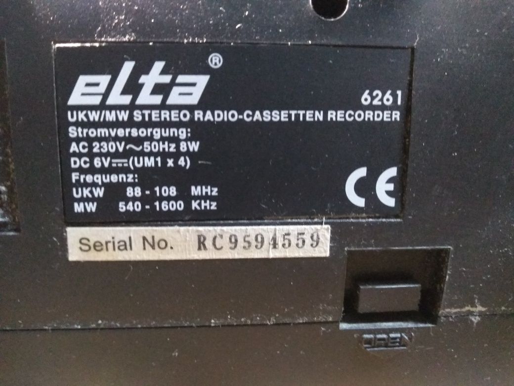 Radio magnetofon ELTA 6261