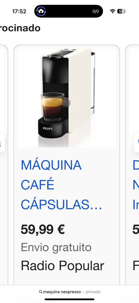 Máquina de café Nespresso nova