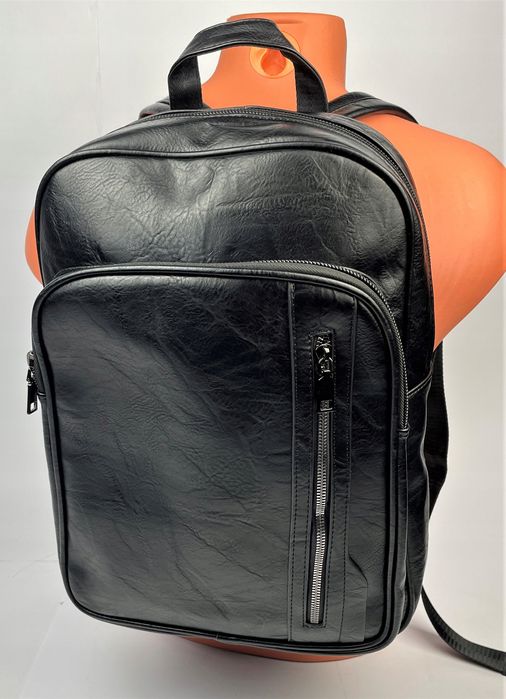 Plecak skórzany czarny klasyczny Marco Contti 30L