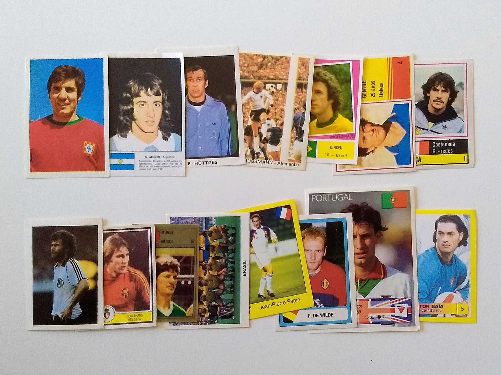 cromos MUNDIAIS e EUROPEUS (colecções portuguesas) | futebol