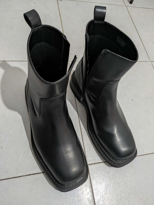 Botas Chelsea Masculinas Pull & Bear – Pretas, Tamanho 41, Como Novas