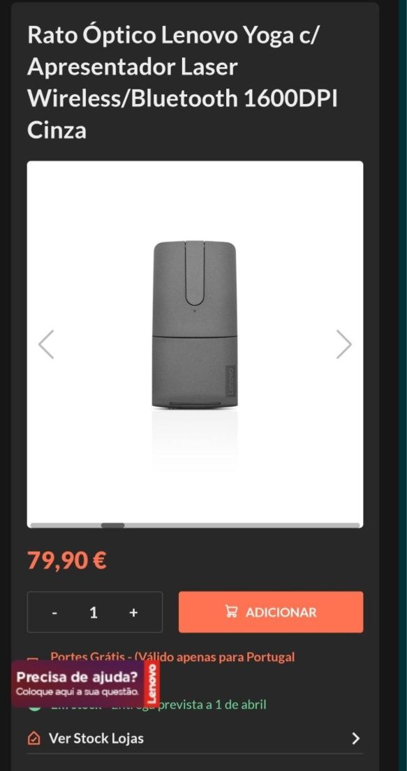 Vendo rato lenovo