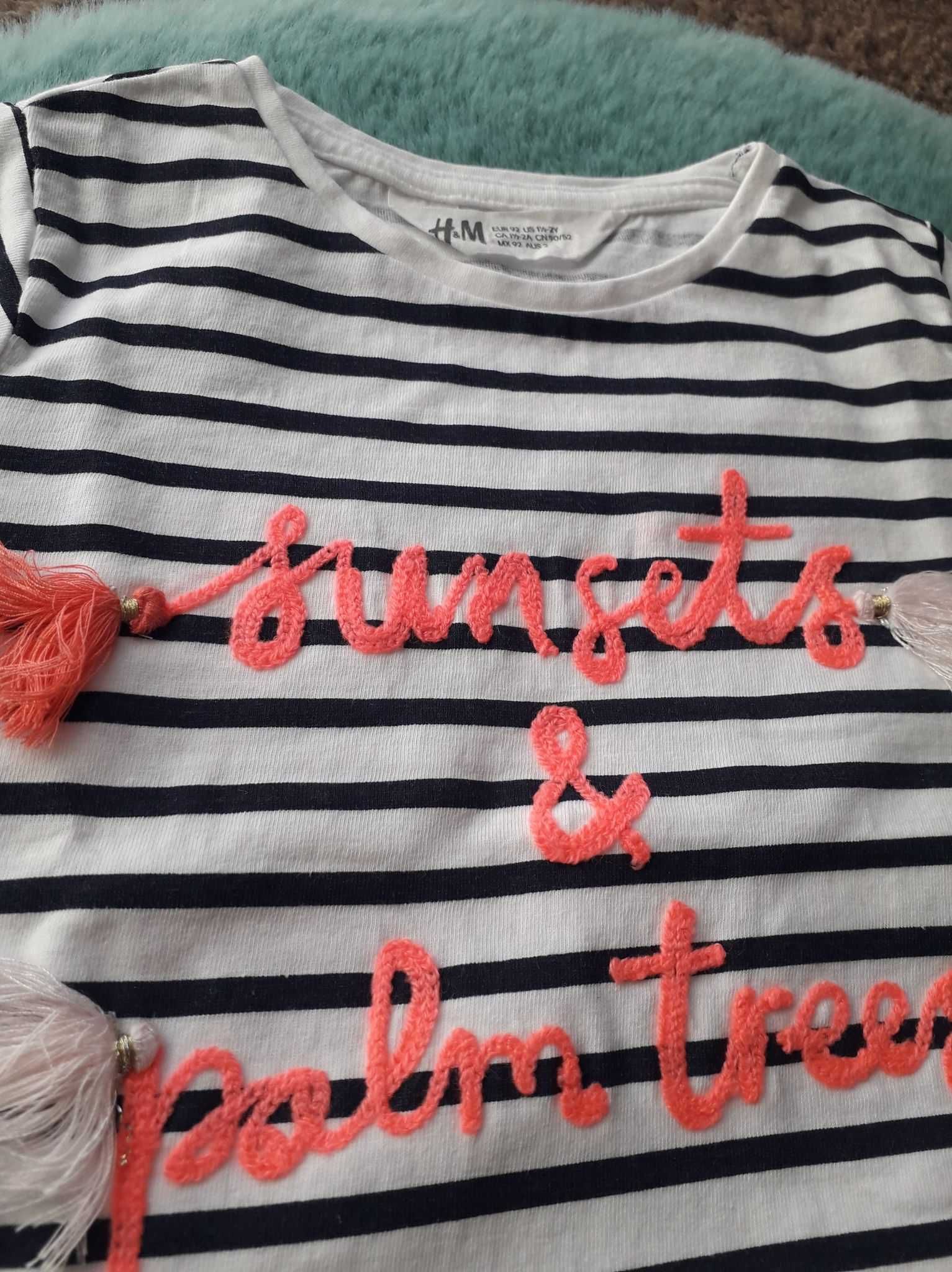 NOWE Koszulki/T-shirty H&M roz. 92/ 5szt.