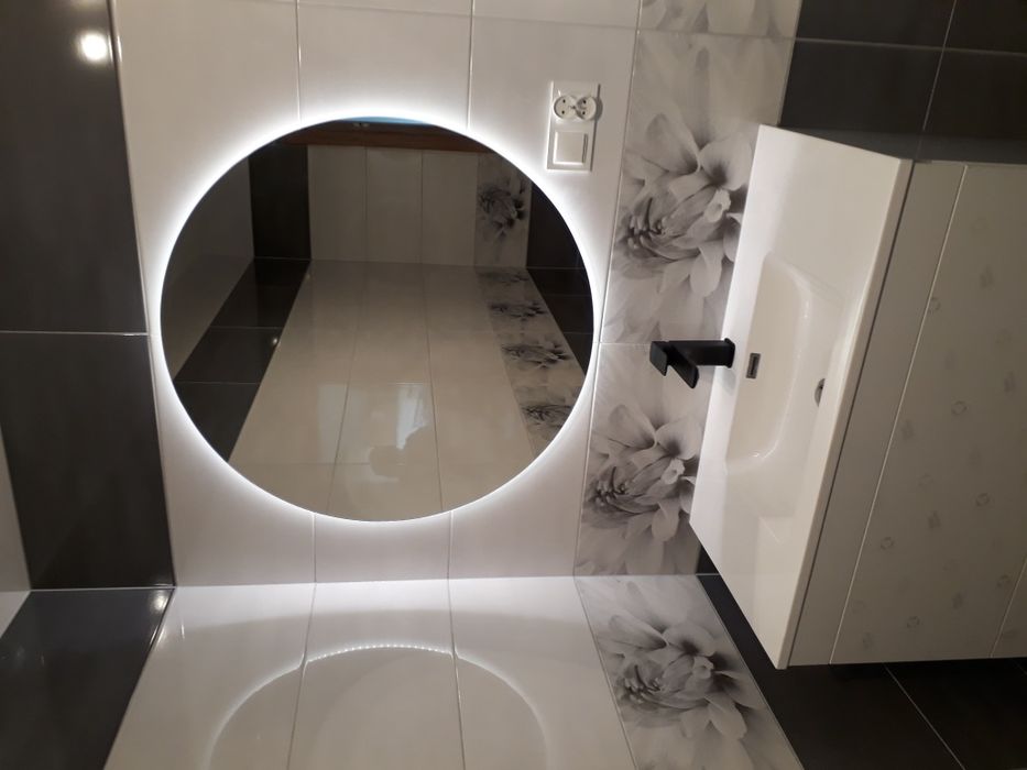 lustro okrągłe led