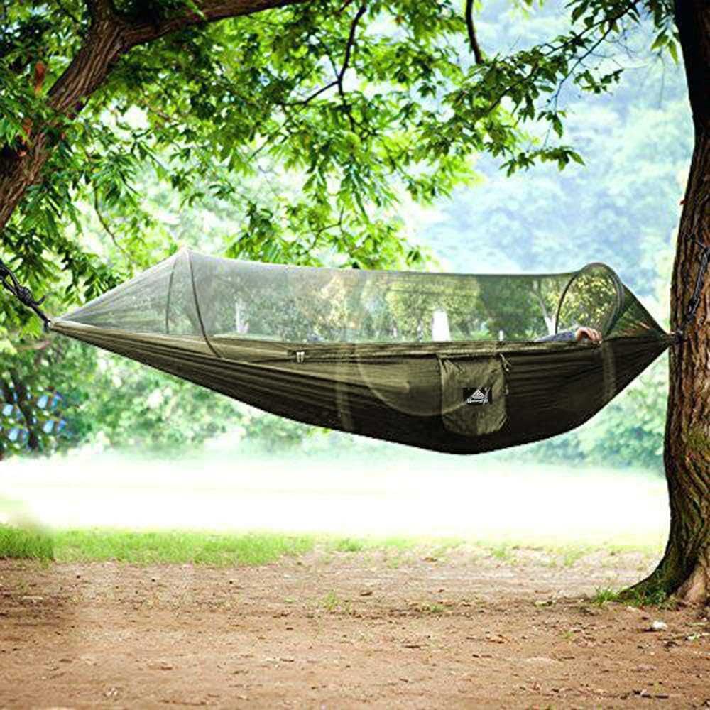 Hamak kempingowy NatureFun z moskitierą | udźwig 300 kg