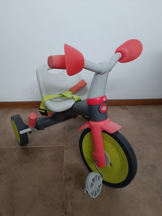 Triciclo para duas etapas com mala e pára-sol