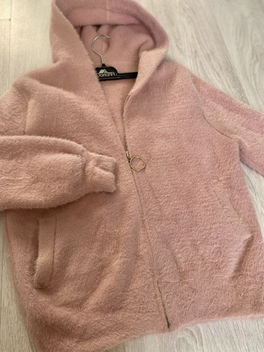 Тепла кофта ангора софт 42-44 кардиган пушок с м кардиган ангора s m