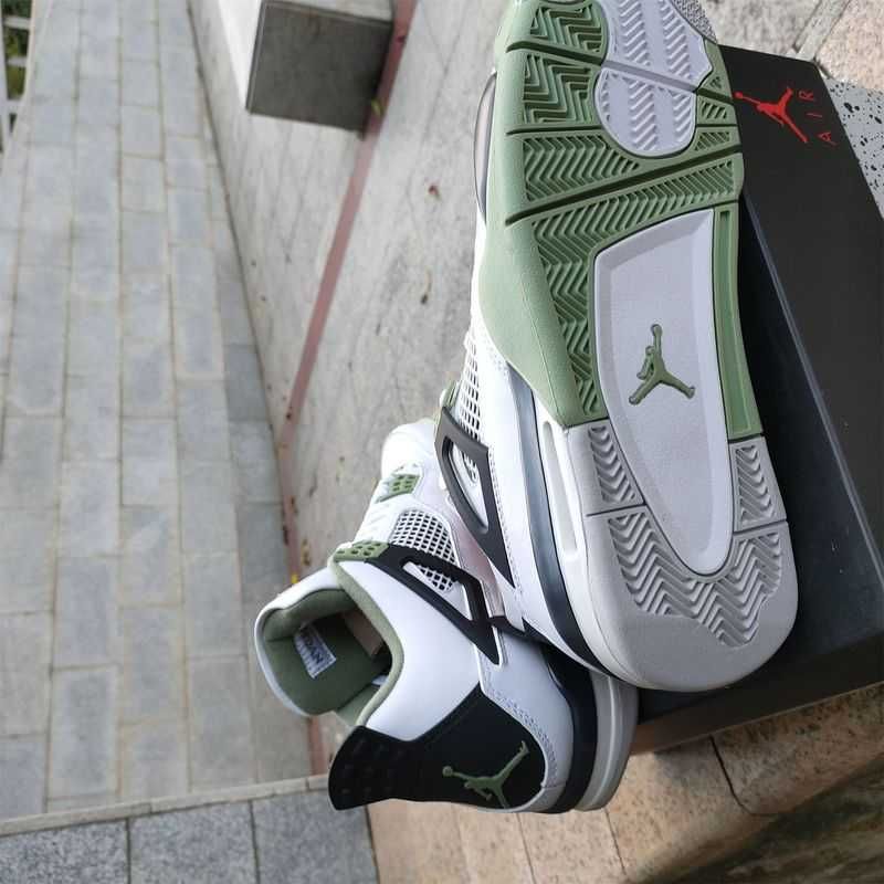 Nowość*NowyJordan4NikeAir4 GreenunisexTrampk 38