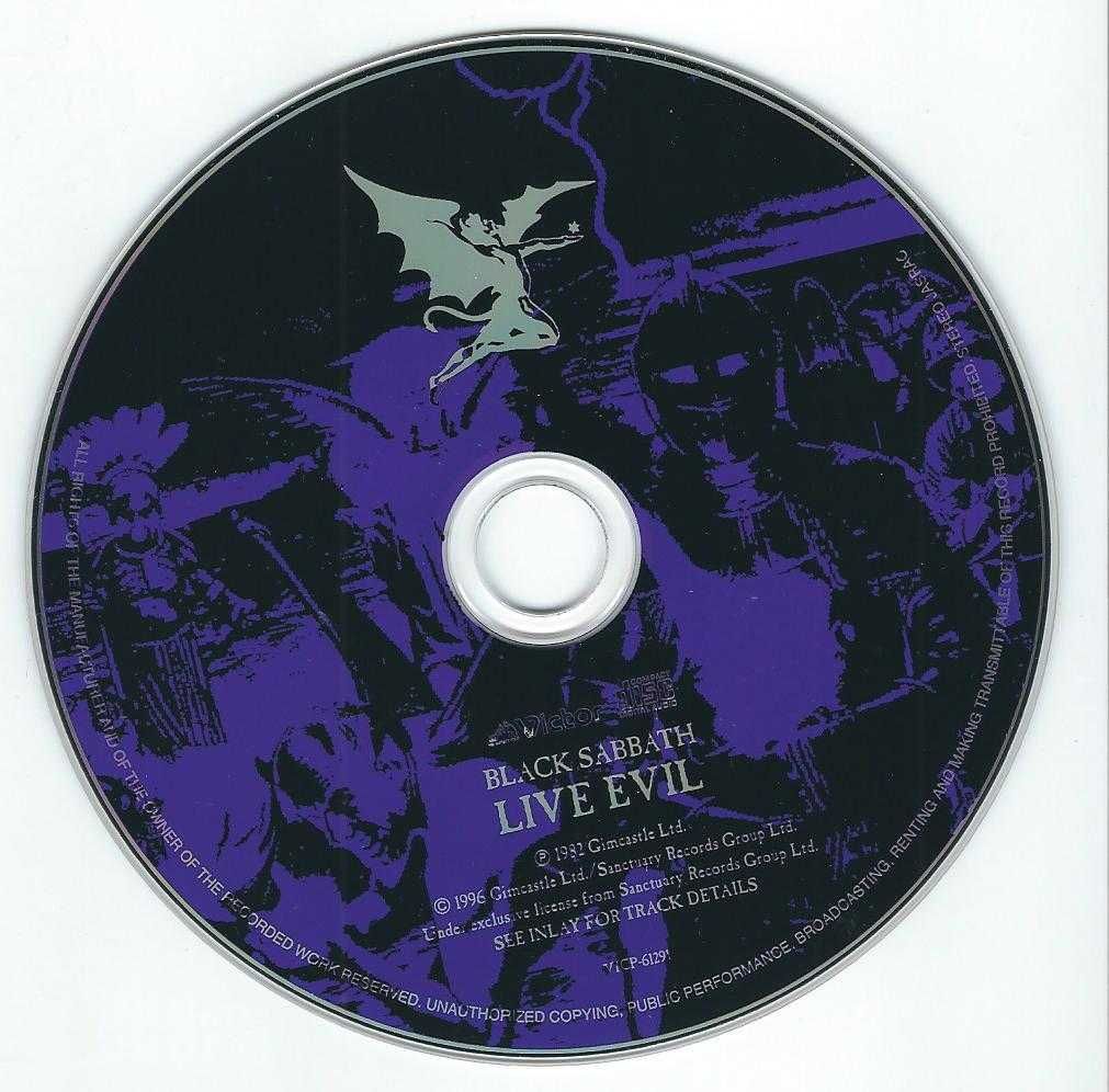 CD Black Sabbath - Live Evil (Japan 2001)