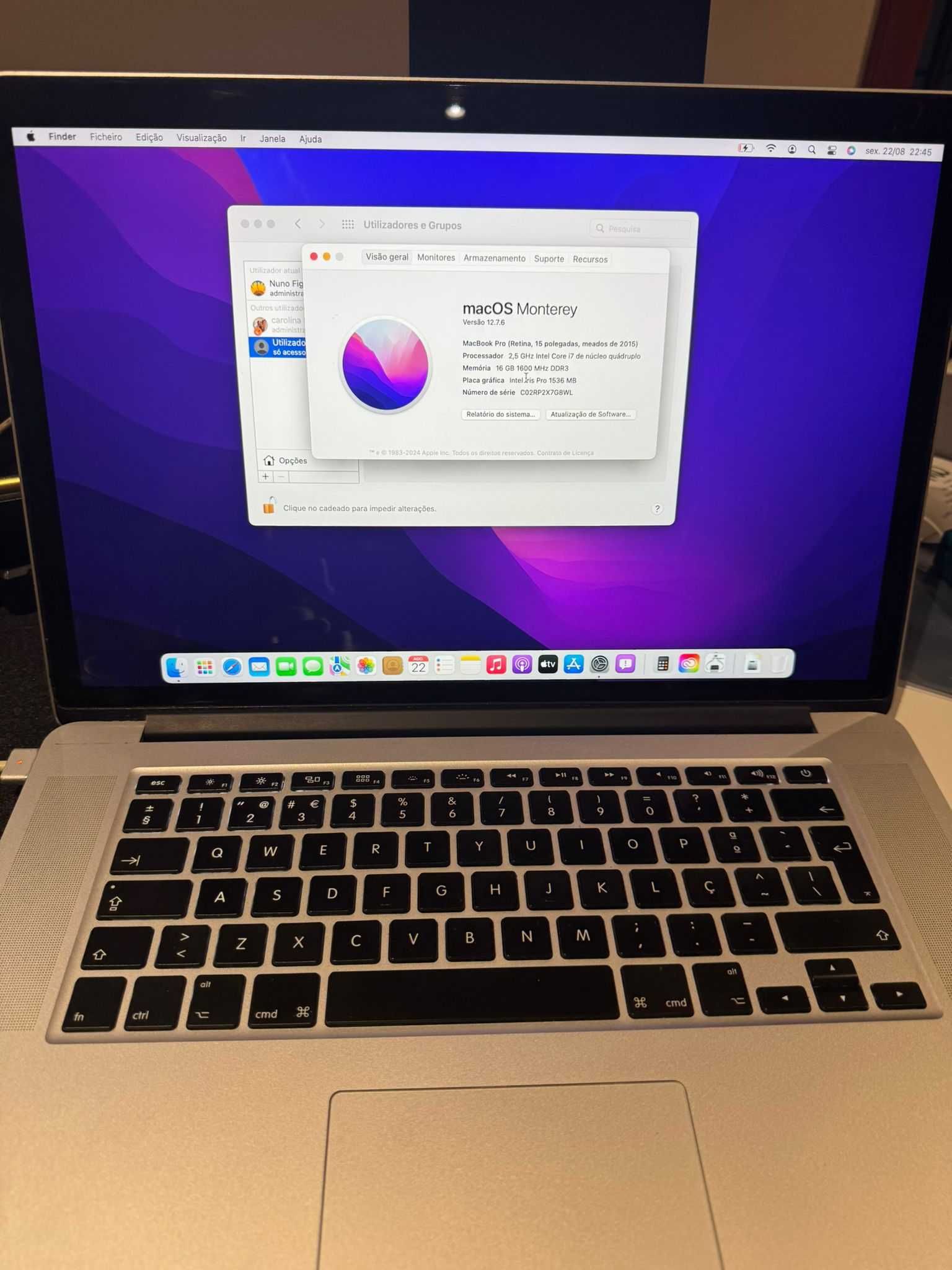 Apple Macbook Pro 15 polegadas 2015