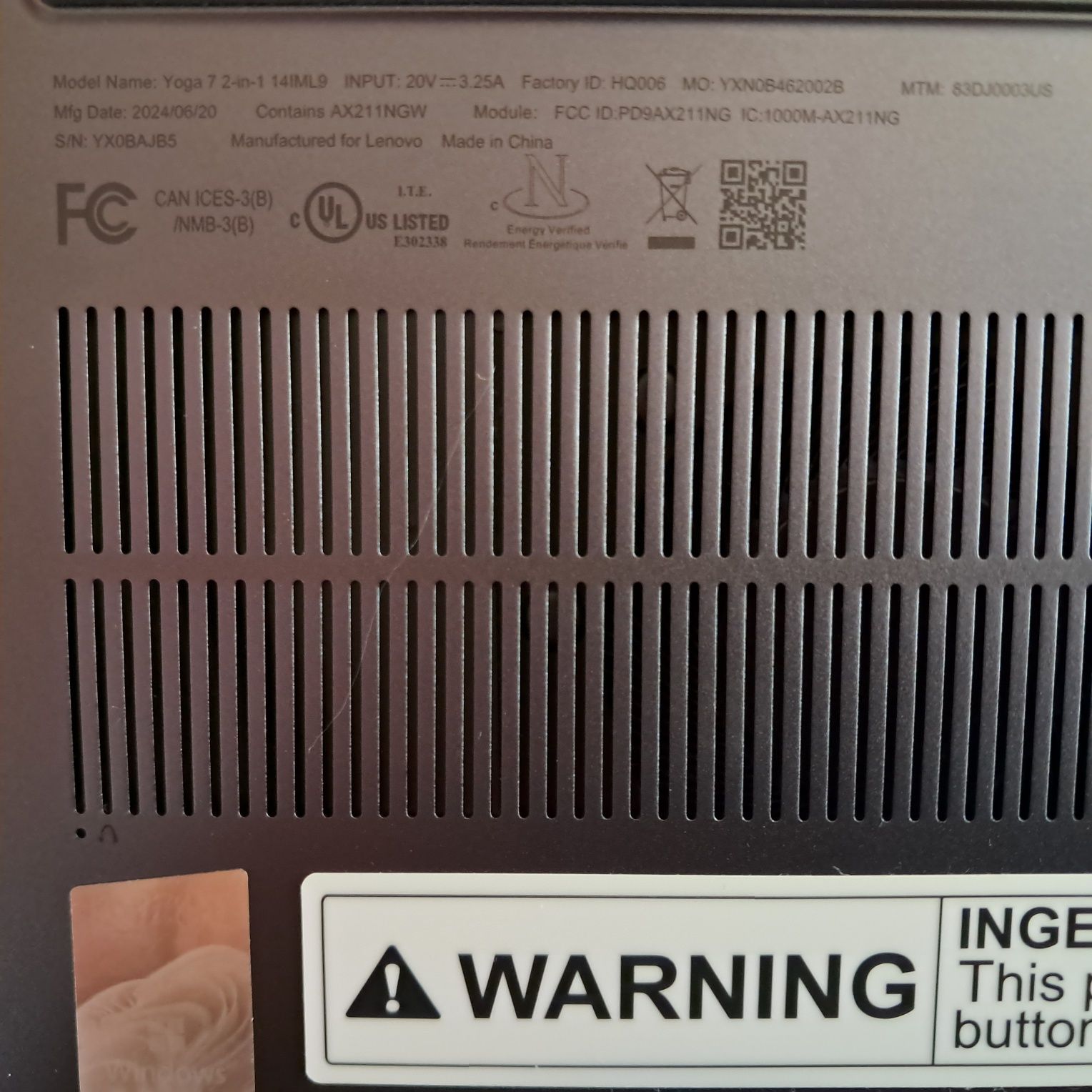 Laptop Lenovo Yoga