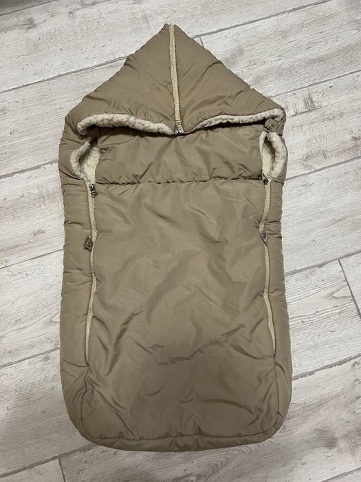 Зимовий конверт у візочок на овчині