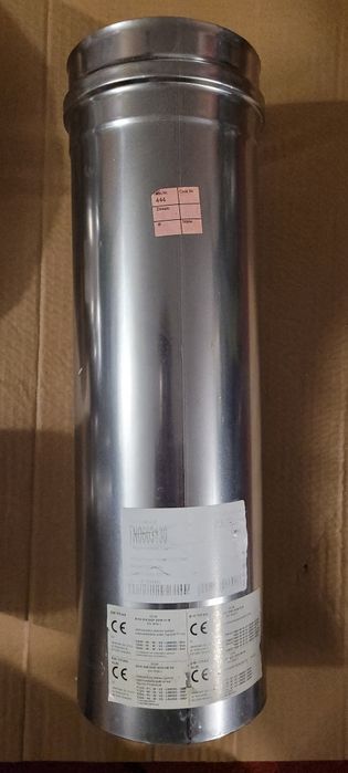 Rura spalinowa stalowa fi 130 typ EW-TITAN, długość 42 cm