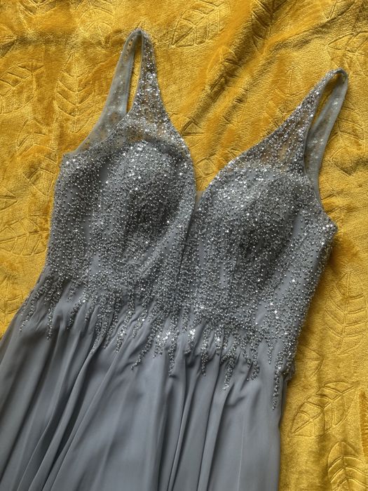 SWING VIP szara balowa suknia Idealna 40