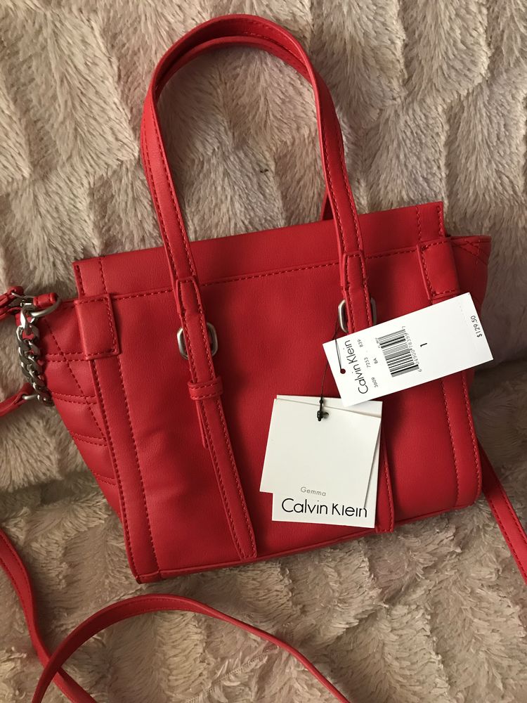 Nowa torebka mala Calvin Klein czerwona