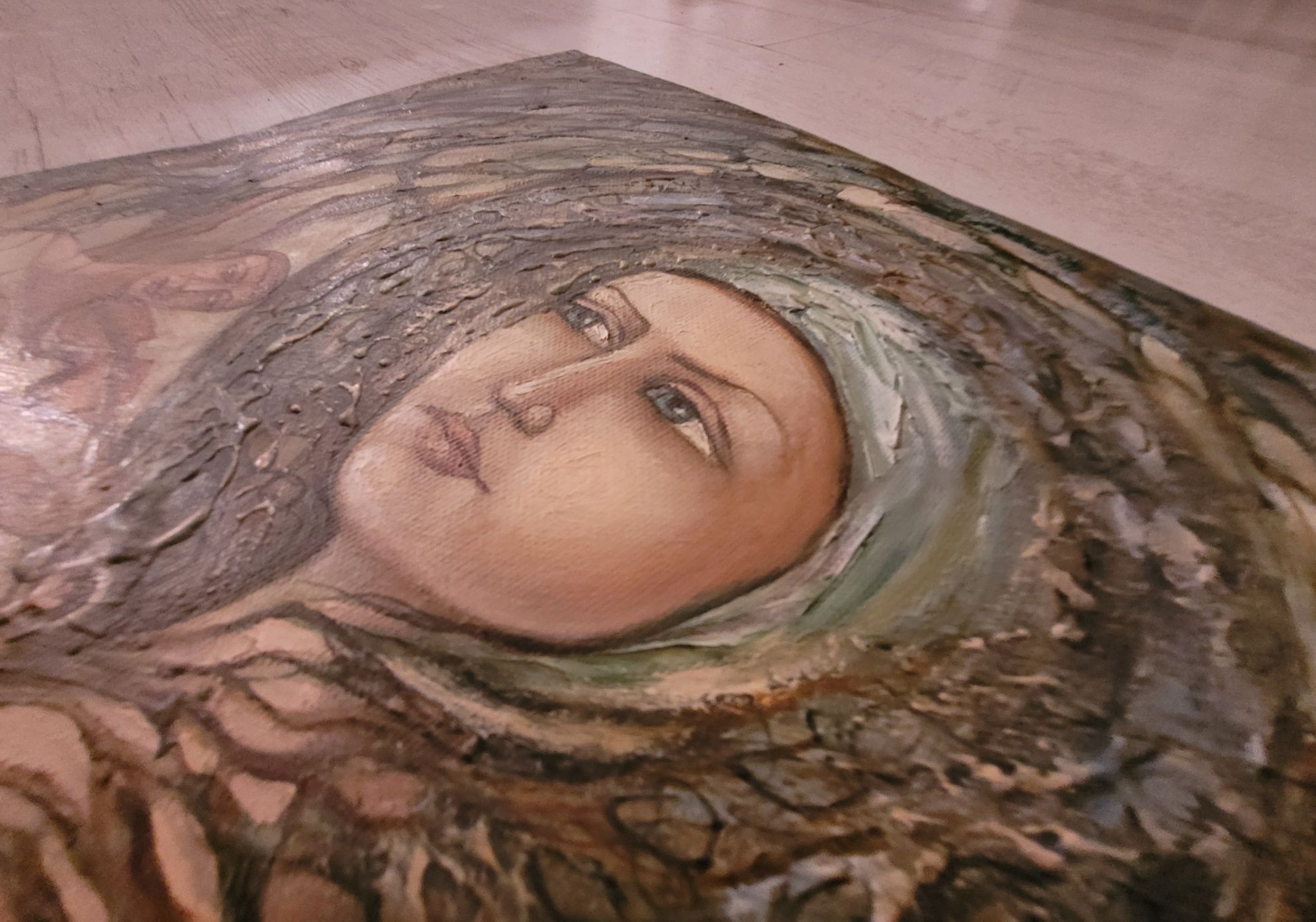Obraz olejny Kobieta skrzypek płótno -fenomenalny efekt głębi 40x50 cm