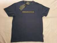 NOWA koszulka Philipp Plein t-shirt PP granatowy blaszka sztosik