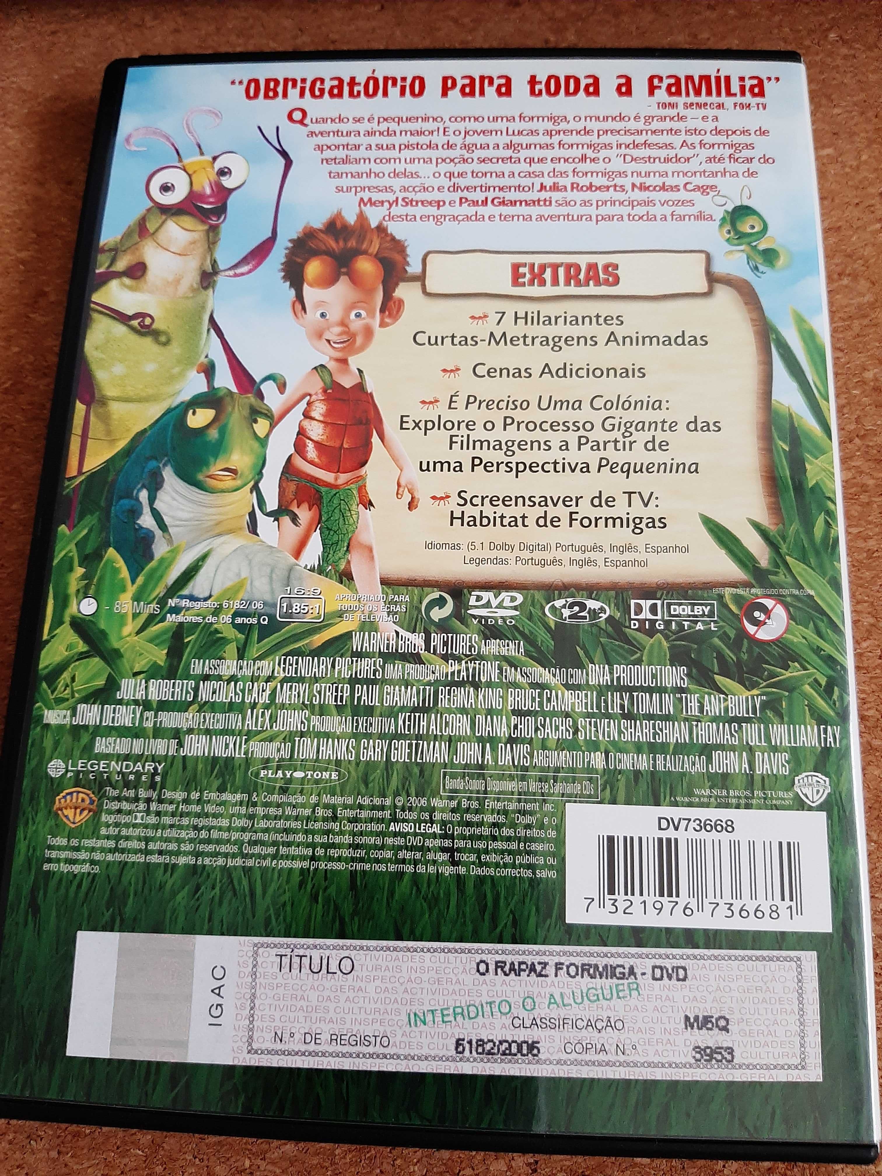 DVD Filme Animação "Rapaz Formiga"