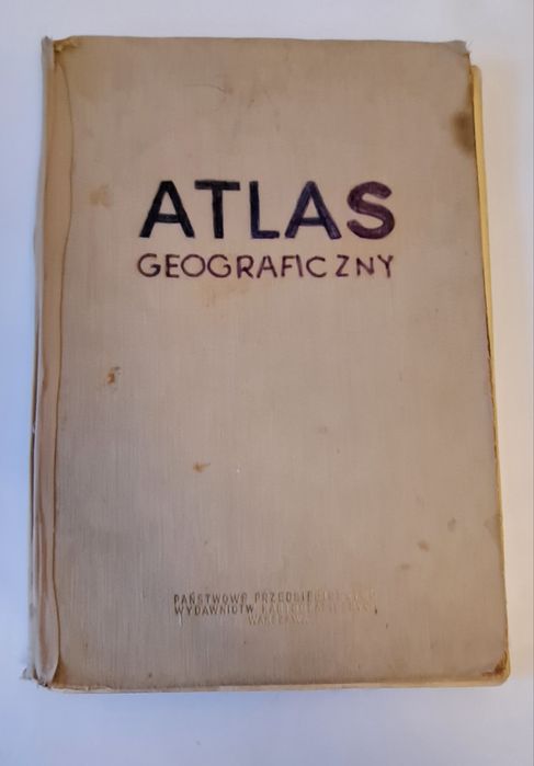 Stary atlas geograficzny 1962 r
