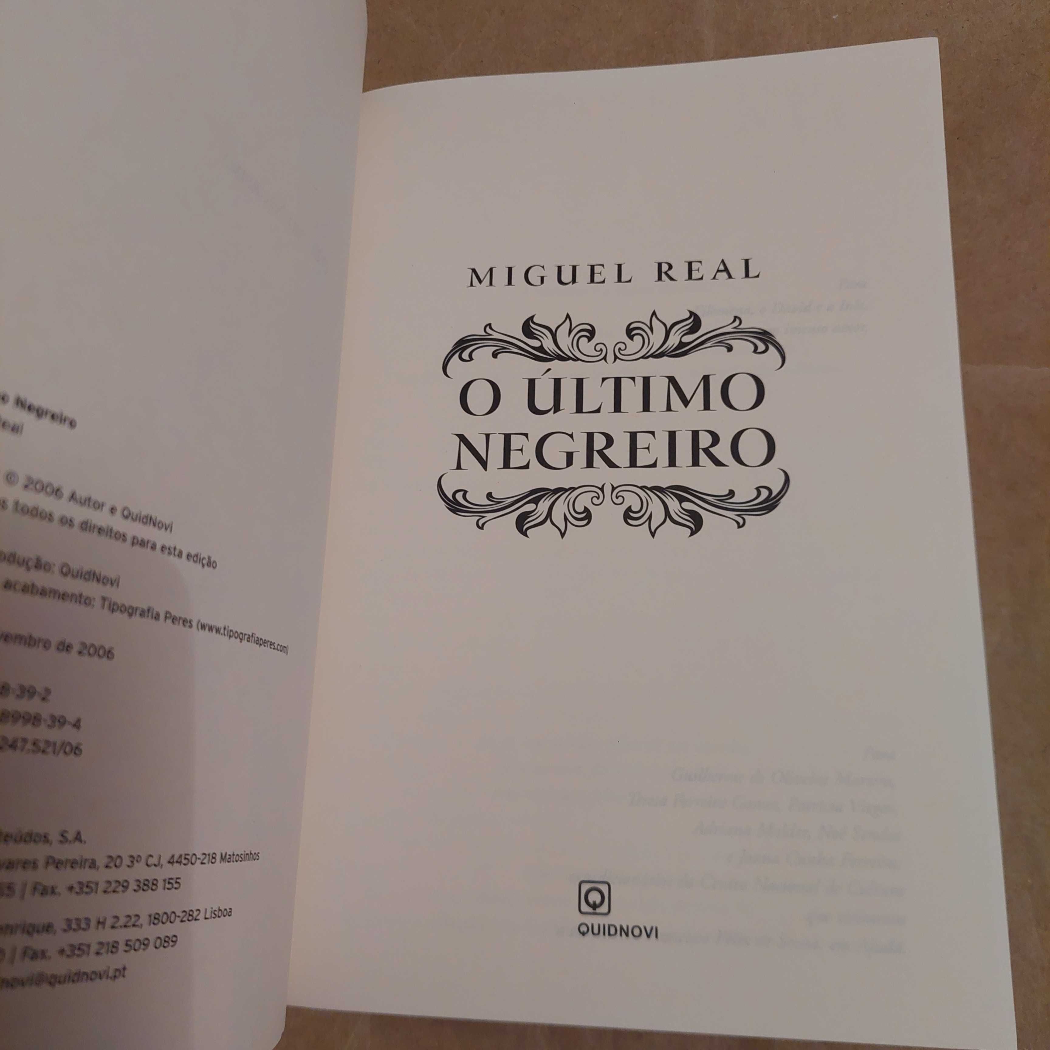 O último negreiro, de Miguel Real
