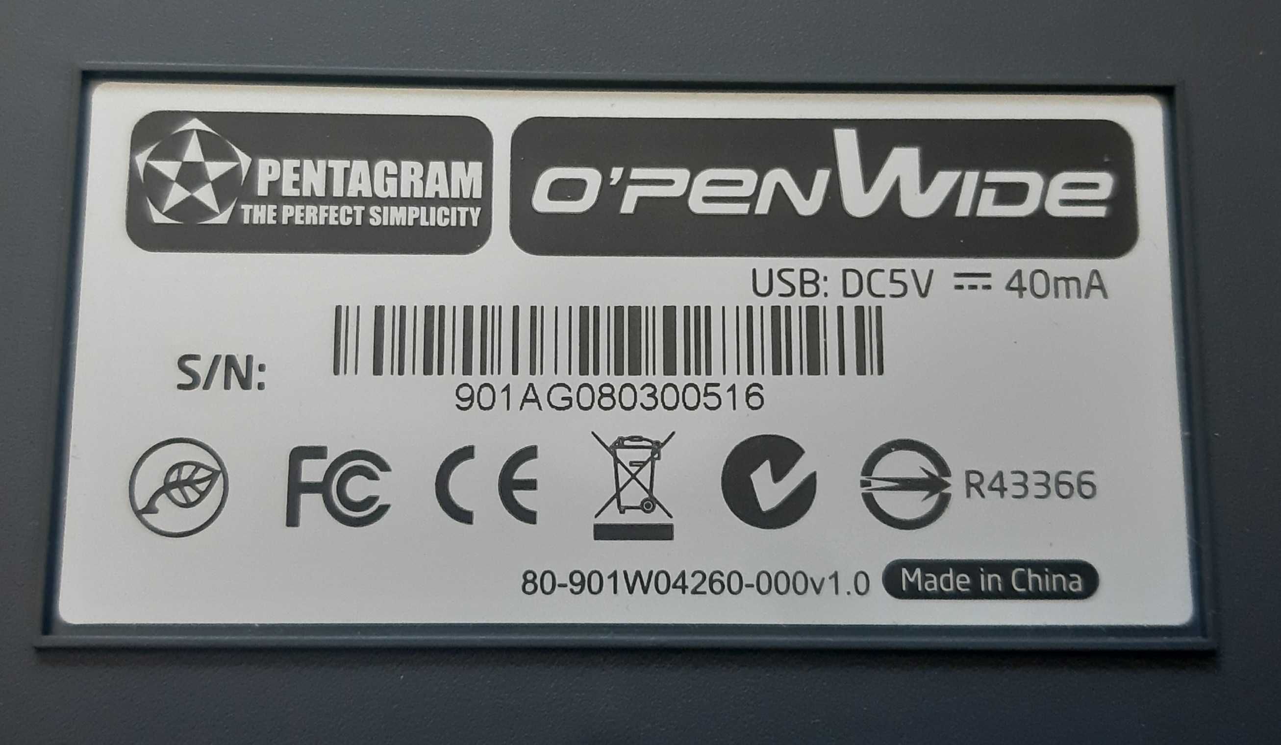 O'Pen Wide - tablet graficzny - pentagram