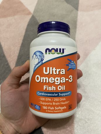 Now Ultra Оmega-3 Fish Oil Ультра Омега-3 180 капсул