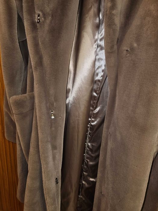 Шуба з еко-хутра, б/в, розмір М/L