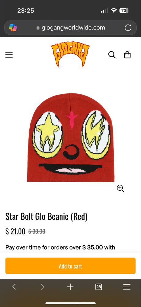 Шапка Star Bolt Glo Gang Beanie