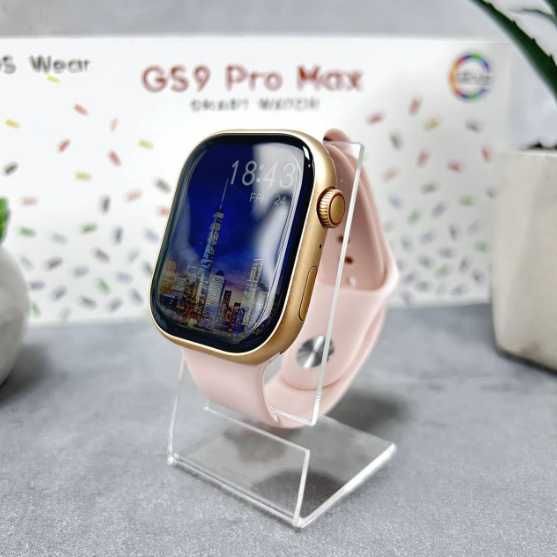 Смарт годинник GS9 Pro Max 45 mm Amoled екран українська мова.